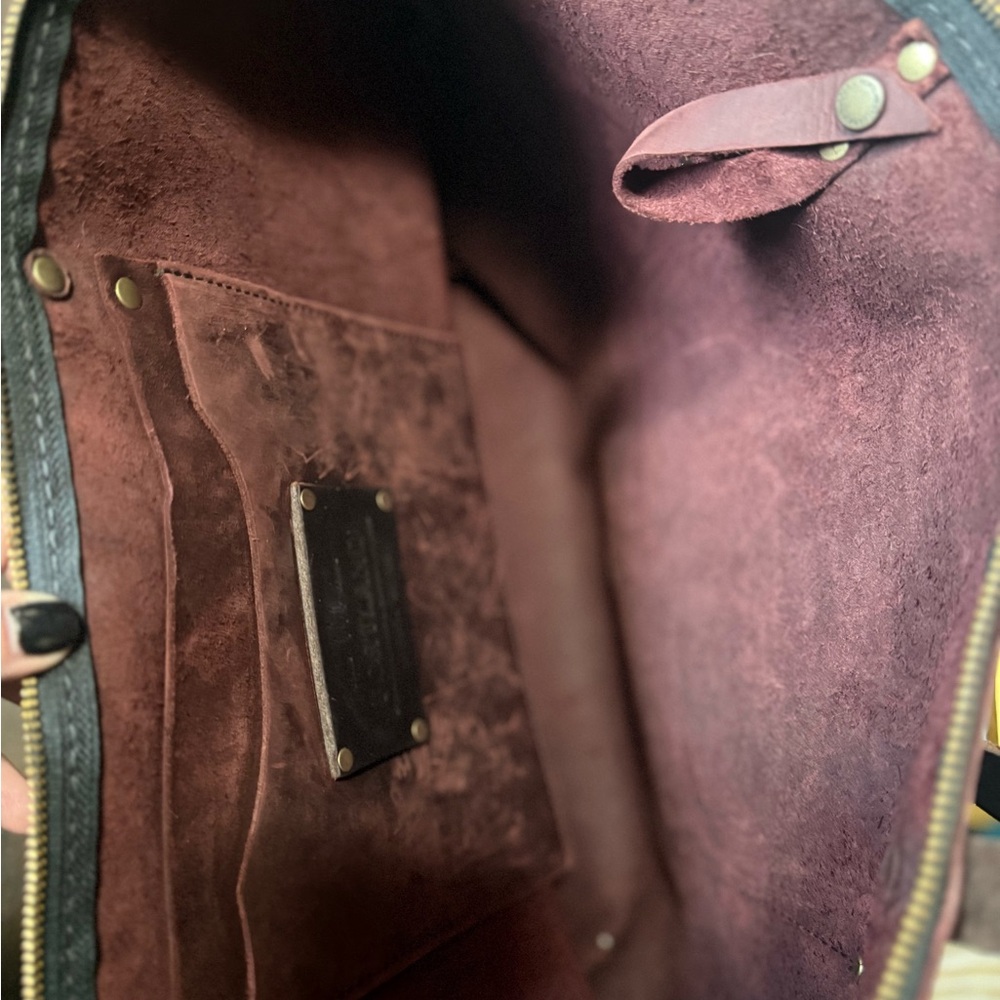 Portland Leather Goods large tote in Bordeaux - Picture 3 of 3